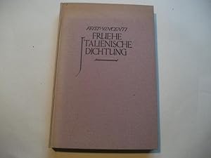 Imagen del vendedor de Frhe italienische Dichtung. a la venta por Ottmar Mller