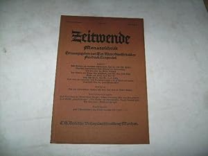 Seller image for Zeitwende. Monatschrift. for sale by Ottmar Mller