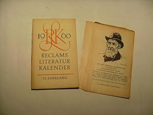 Imagen del vendedor de Reclams Literatur-Kalender 1960. a la venta por Ottmar Mller