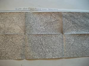 Image du vendeur pour Mnster, Karte der Umgebung. mis en vente par Ottmar Mller