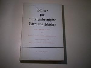 Seller image for Bltter fr wrttembergische Kirchengeschichte. for sale by Ottmar Mller