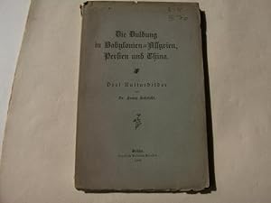 Bild des Verkufers fr Die Duldung in Babylonien-Assyrien, Persien und China. Drei Kulturbilder. zum Verkauf von Ottmar Mller