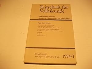 Image du vendeur pour Halbjahresschrift der Deutschen Gesellschaft fr Volkskunde. mis en vente par Ottmar Mller