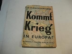 Immagine del venditore per Kommt Krieg in Europa? venduto da Ottmar Mller