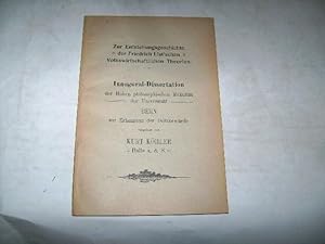 Seller image for Zur Entstehungsgeschichte der Firedrich List'schen Volkswirtschaftlcihen Theorien. for sale by Ottmar Mller
