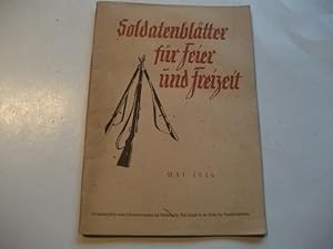 Imagen del vendedor de Soldatenbltter fr Feier und Freizeit. a la venta por Ottmar Mller