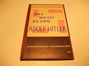 Bild des Verkufers fr Was weit du von Adolf Hitler? zum Verkauf von Ottmar Mller