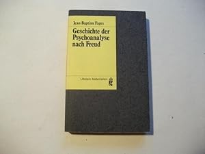 Imagen del vendedor de Geschichte der Psychoanalyse nach Freud. a la venta por Ottmar Mller