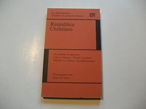 Bild des Verkufers fr Respublica Christiana. Politisches Denken des orthodoxen Christentums im Mittelalter. zum Verkauf von Ottmar Mller