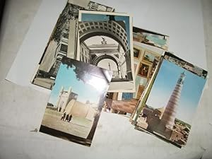 Sammlung von ca. 105 Postkarten von einer Reise in die Sowjetunion.