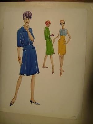 Imagen del vendedor de Originalentwurf zu Mode. Sommerkleidung fr Frauen. a la venta por Ottmar Mller