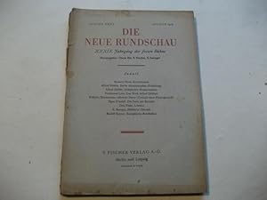 Bild des Verkufers fr Die neue Rundschau. XXXIX. Jahrgang der freien Bhne. zum Verkauf von Ottmar Mller