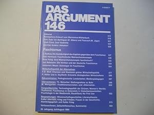 Imagen del vendedor de Das Argument. Zeitschrift fr Philosophie und Sozialwissenschaften. a la venta por Ottmar Mller