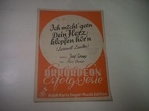Seller image for Ich mcht' gern Dein Herz klopfen hren (Laterndl-Landler) for sale by Ottmar Mller