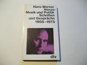 Bild des Verkufers fr Musik und Politik. Schriften und Gesprche 1955-1975. zum Verkauf von Ottmar Mller