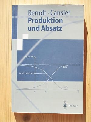 Seller image for Produktion und Absatz for sale by Versandantiquariat Manuel Weiner