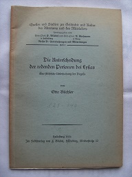 Die Unterscheidung der redenden Personen bei Lysias. Eine stilistische Untersuchung der Diegesis.