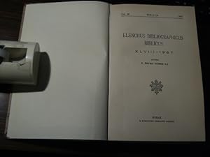 Imagen del vendedor de Elenchus bibliographicus biblicus, Vol.48 (resp. 48,2) -- a la venta por Bchergarage