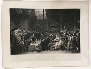 The Trial of William Lord Russell, 1683, An Antique Engraving (1830)