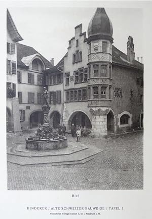 Alte Schweizer Bauweise. Sechsunddreissig [36] Lichtdrucktafeln nach Aufnahmen von Rudolf Hinderer.