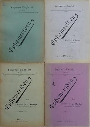 Imagen del vendedor de Ephemeriden. Separat-Abdruck aus dem ?Luzerner Tagblatt?. a la venta por Franz Khne Antiquariat und Kunsthandel