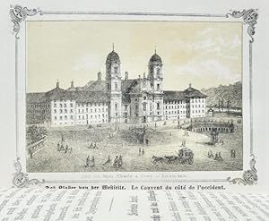 Bild des Verkufers fr 1. Beschreibung des Klosters und der Wallfahrt zu Maria-Einsiedeln, sowie der Wallfahrtskirche, mit ihren Altren, Reliquien, Gemlden, Randbildern, der Beichtkirche u.s.w. / 2. Geschichte des Klosters und der Wallfahrt zu Maria-Einsiedeln, von ihrem Ursprung bis auf die Gegenwart / 3. Sunto Storico del- L'Abbazia e del Pellegrinaggio alla beata Vergine Maria degli Eremiti dall' epoca della sua fondazione sino ai nostri di / 4. Beschreibung des Klosters und der Wallfahrt zu Maria-Einsiedeln / 5. Beschreibung des Klosters und der Wallfahrt zu Maria-Einsiedeln. zum Verkauf von Franz Khne Antiquariat und Kunsthandel