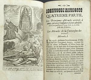 Imagen del vendedor de Histoire de l'origine, progrs, et de l?tat prsent de la Ste. Chapelle Situe dans l'Abbeye des Ermites ou d'Einsidlen, de l'Ordre de St. Benoit En Suisse, consacre visiblement Par Jesus Christ, Et par luy dedie  l'honneur de sa Mere Immacule, tres renomme par son antiquit, par sa dignit, et par ses miracles; Dresse cy-devant par Monsieur Claude Jacquet Docteur en droit Canon & Chanoine de la Metropolitaine de Besanon. A prsent augmente d'un grand nombre de nouveaux miracles par un Religieux de la dite Abbaye. Quatrieme Edition. a la venta por Franz Khne Antiquariat und Kunsthandel