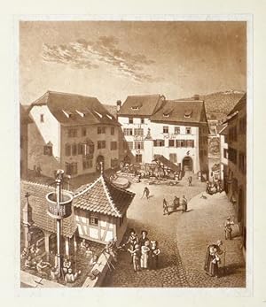 Bild des Verkufers fr [Die Heilbder zu Baden im Aargau]. zum Verkauf von Franz Khne Antiquariat und Kunsthandel