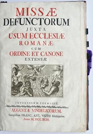 Seller image for Missae Defunctorum juxta usum Ecclesiae Romanae cum Ordine et Canone extensae. for sale by Franz Khne Antiquariat und Kunsthandel