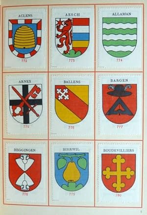 Imagen del vendedor de Die Wappen der Schweiz: Sammelbuch fr Kaffee Hag Wappenmarken : Wappen der Kantone, Bezirke und Gemeinden. [Neue Serie] / Armorial de la Suisse: Album de timbres hraldiques du Caf Hag : Armoiries de Cantons, de Districts et de Communes. [Nouvelle srie]. Zwlftes Heft - 12me fascicule. a la venta por Franz Khne Antiquariat und Kunsthandel