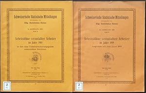 Imagen del vendedor de Arbeitslhne verunfallter Arbeiter im Jahre 1918 in den dem Unfallversicherungsgesetz unterstellten Betrieben. a la venta por Franz Khne Antiquariat und Kunsthandel