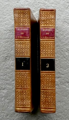 Imagen del vendedor de Oeuvres de Crbillon, Edition Orne de Figures dessines par Peyron, et graves sous sa direction [par Petit, Hubert, Thomas, Patas, Baquoy, Le Mire]. [Suivi d'crits de divers auteurs concernant Crbillon et ses ouvrages]. a la venta por Franz Khne Antiquariat und Kunsthandel