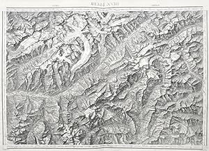 Imagen del vendedor de [Dufouratlas] : Topographische Karte der Schweiz. Vermessen und herausgegeben auf Befehl der eidgenssischen Behrden. [.] Maasstab der Karte 1 : 100 000. a la venta por Franz Khne Antiquariat und Kunsthandel