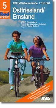 Bild des Verkufers fr Radtourenkarten 1:150000 (ADFC): ADFC Radtourenkarten, Ostfriesland, Emsland zum Verkauf von Antiquariat Armebooks