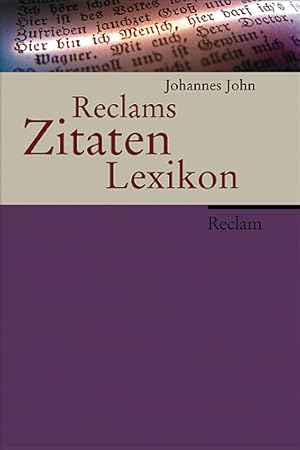 Reclams Zitaten-Lexikon