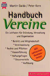 Bild des Verkufers fr Handbuch Vereine zum Verkauf von Antiquariat Armebooks