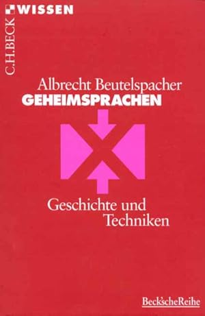 Bild des Verkufers fr Geheimsprachen. Geschichte und Techniken zum Verkauf von Antiquariat Armebooks