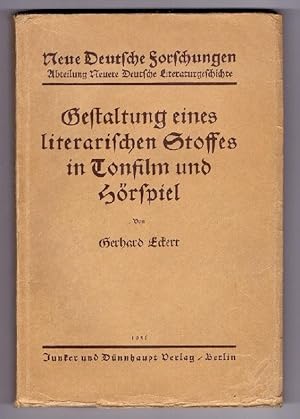 Gestaltung eines literarischen Stoffes in Tonfilm und Hörspiel.