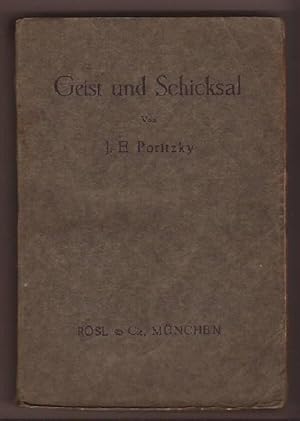 Imagen del vendedor de Geist und Schicksal. a la venta por Kunze, Gernot, Versandantiquariat