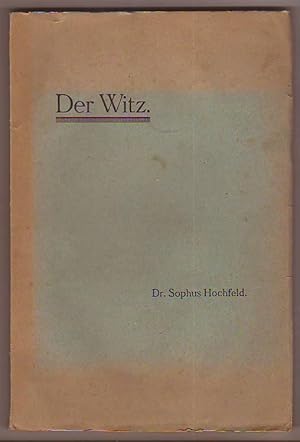 Seller image for Der Witz. for sale by Kunze, Gernot, Versandantiquariat