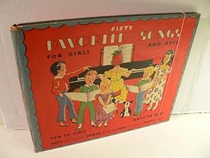 Imagen del vendedor de Fifty Songs for Boys and Girls [Einband-Titel: Fifty Favorite Songs for Girls and Boys]. The original Tunes compiled and arranged by Mary Nancy Graham, illustrated by Janet Laura Scott. a la venta por Kunze, Gernot, Versandantiquariat