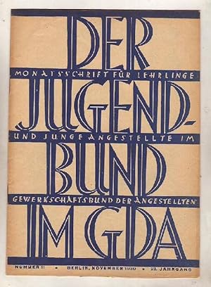 Der Jugend-Bund im G.D.A., 23. Jahrg. 1930, Heft 11 (November-Heft).