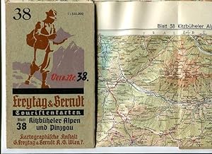 Freytag & Berndt Touristenkarten, Blatt 38: Kitzbüheler Alpen und Pinzgau. Maßstab 1 : 100.000. S...
