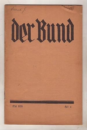 Der Bund - Führerblätter des Großdeutschen Jugendbundes, Heft 3, Mai 1928.