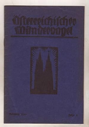 Österreichischer Wandervogel. Monatsschrift, Bundeszeitschrift des Österreichischen Wandervogels,...