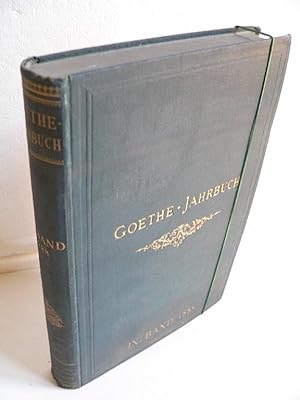 Immagine del venditore per Goethe-Jahrbuch - 9. Band. Mit dem dritten Jahresbericht der Goethe-Gesellschaft. venduto da Kunze, Gernot, Versandantiquariat