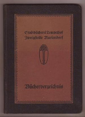 Stadtbücherei Tempelhof Zweigstelle Mariendorf - Bücherverzeichnis