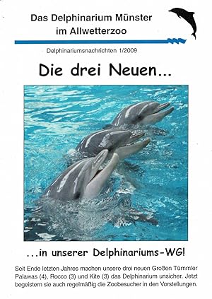 Bild des Verkufers fr Das Delphinarium Mnster im Allwetterzoo. Delphinariumsnachrichten 1/2009 "Die drei Neuen " zum Verkauf von Schueling Buchkurier