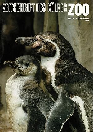 Bild des Verkufers fr Die Zeitschrift des Klner Zoos, H. 3, 31. JG zum Verkauf von Schueling Buchkurier