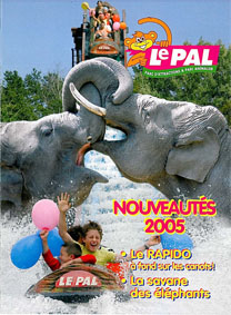 Bild des Verkufers fr Broschre mit Lageplan (Elefanten vor Wasserrutsche) zum Verkauf von Schueling Buchkurier